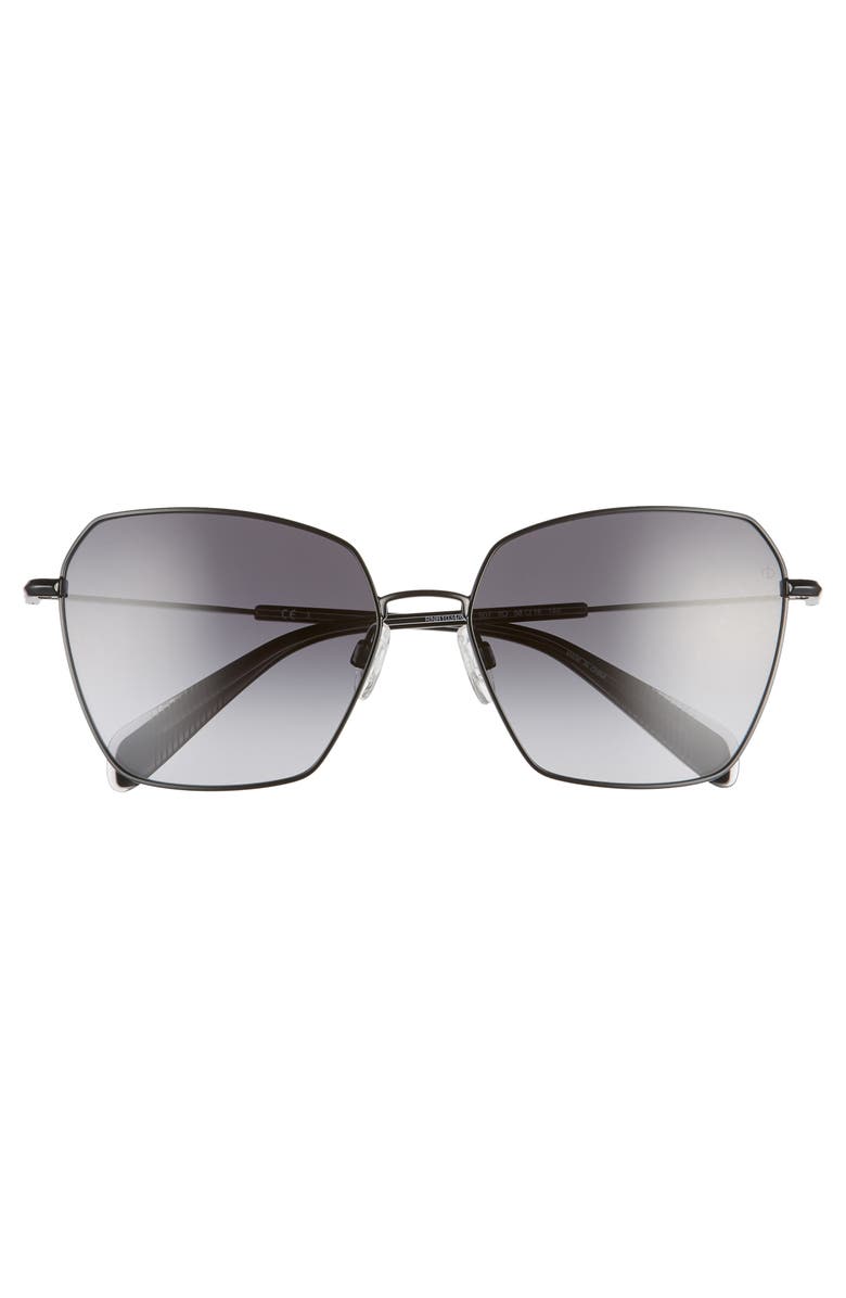 rag & bone 58mm Irregular Sunglasses, Alternate, color,