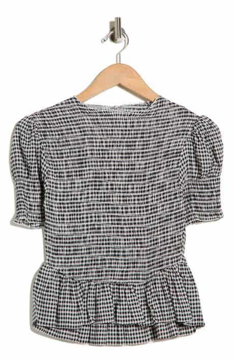 EDIT by JASON WU Smocked Peplum Top