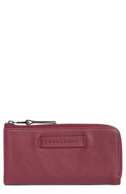 Leather Zip Around Wallet