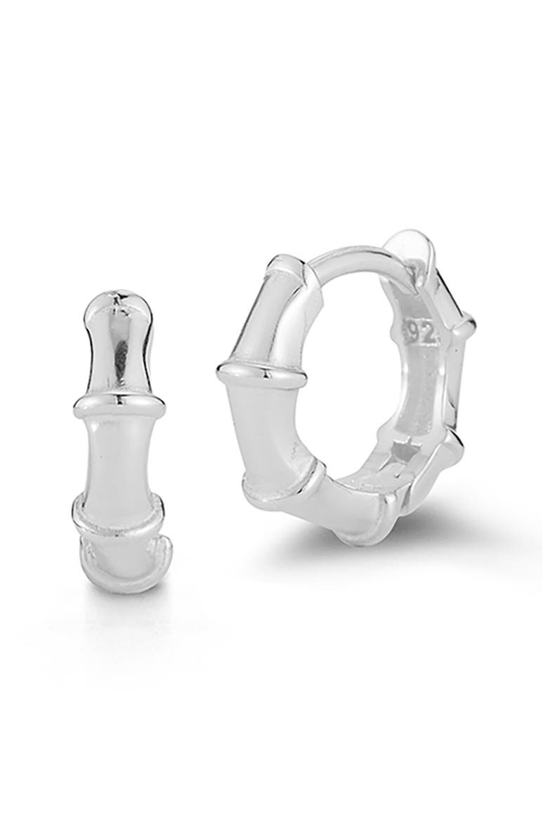 Small Hoop Earrings, Main, color, SILVER