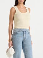 Manière De Voir Liane Scoop Neck Ribbed Vest