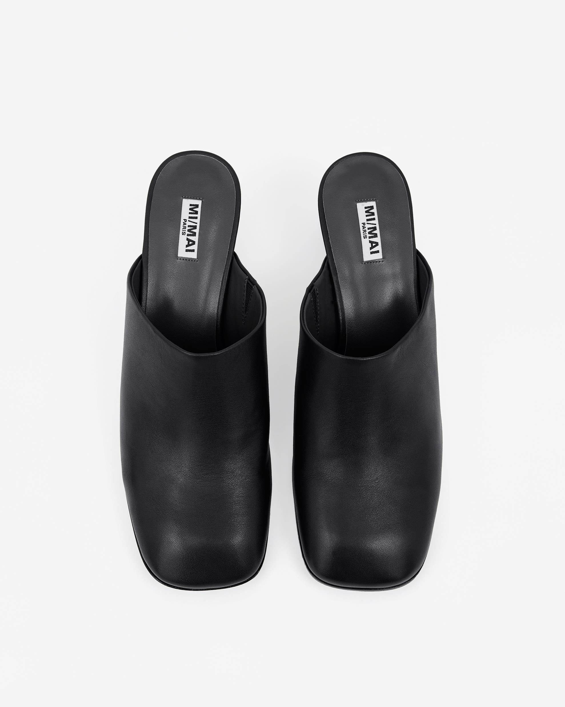 MI/MAI Junya Low Heeled Clog Mules, Alternate, color, Black