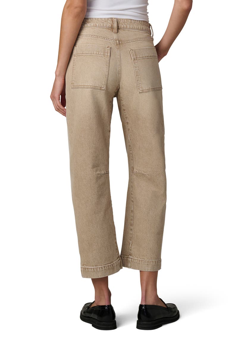 The Double Pocket Barrel Leg Ankle Jeans, Alternate, color, WASHED TANNIN