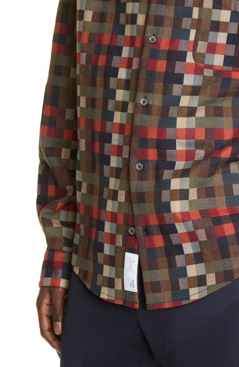4SDesigns Check Button-Up Shirt Jacket, Alternate, color,