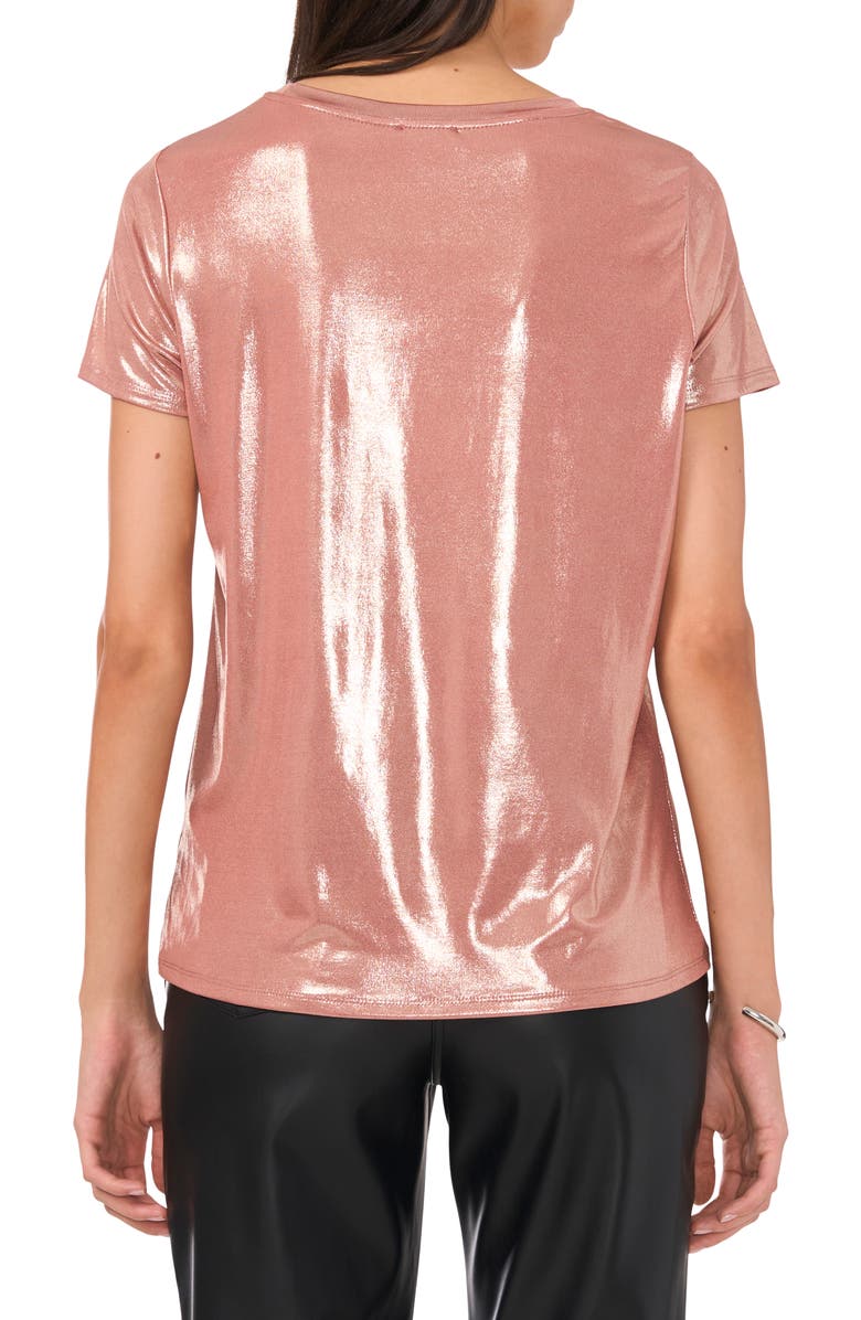 Vince Camuto Metallic Top, Alternate, color, Rose Clay