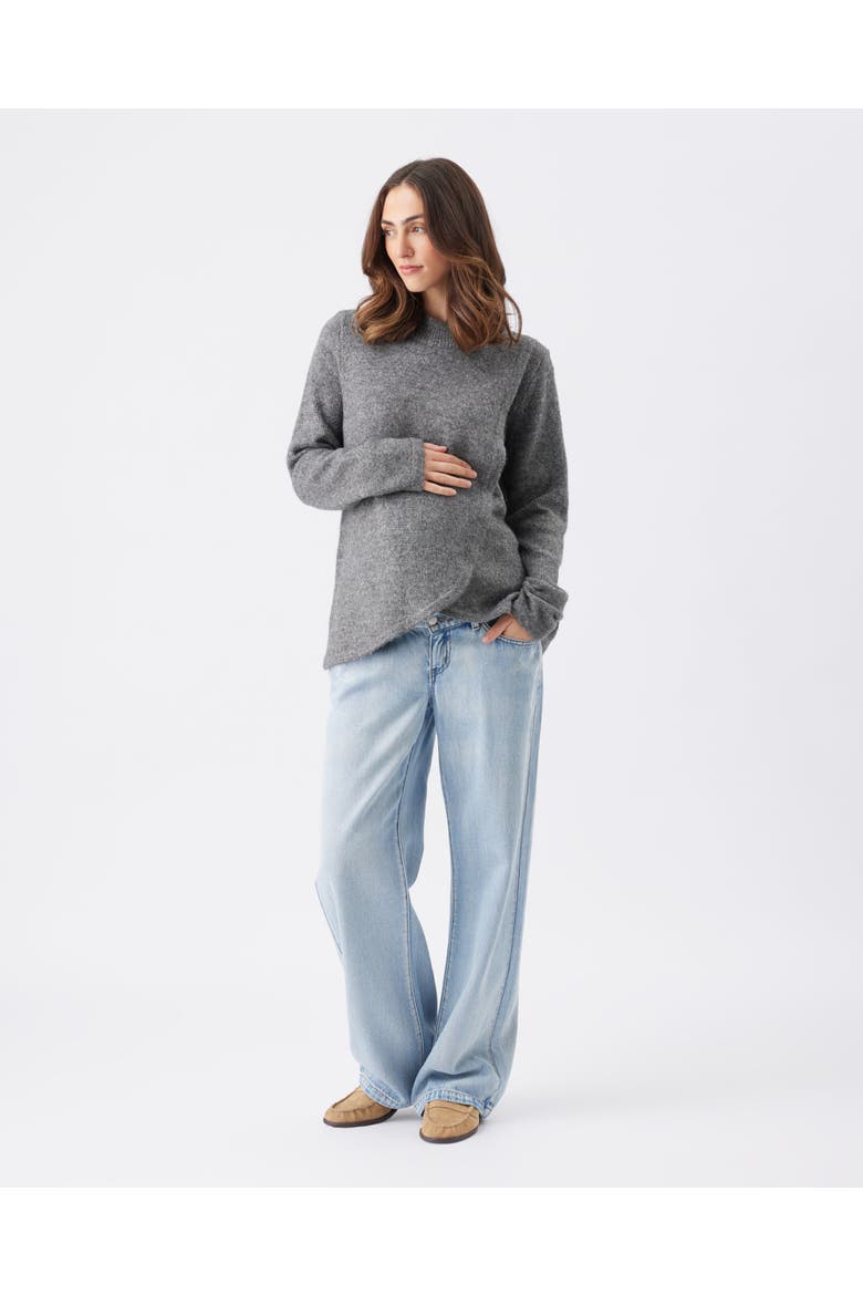 Addison Nursing Knit, Alternate, color, Charcoal