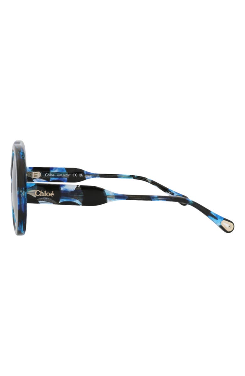 Chloé 56mm Oversize Round Sunglasses, Alternate, color, Havana Havana Blue