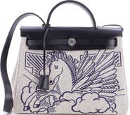 Pre-Owned Hermes Herbag Zip Pegase Pop Toile and Leather 31