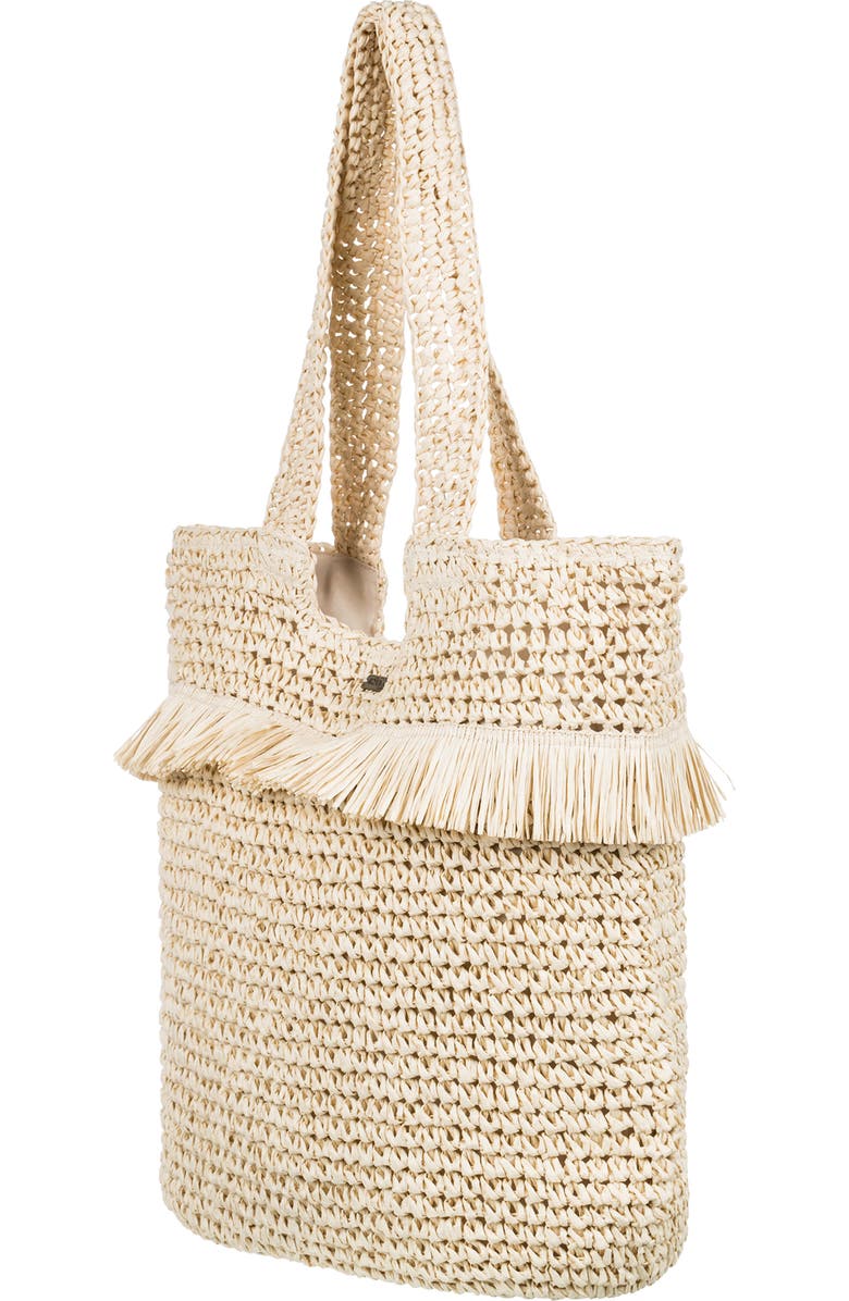 Roxy Jungle Jack Straw Tote, Alternate, color,