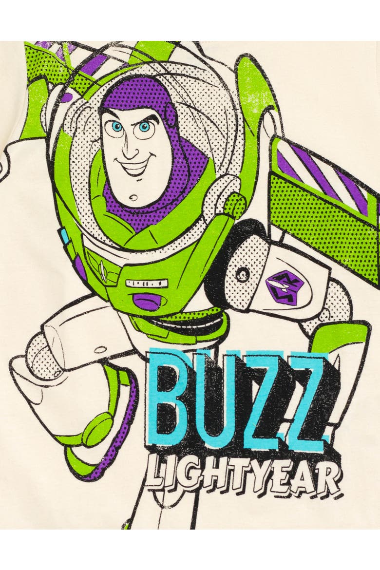 Toy Story 2-Piece Short Sleeve T-Shirt Set, Alternate, color, Woody Buzz Grey Cream