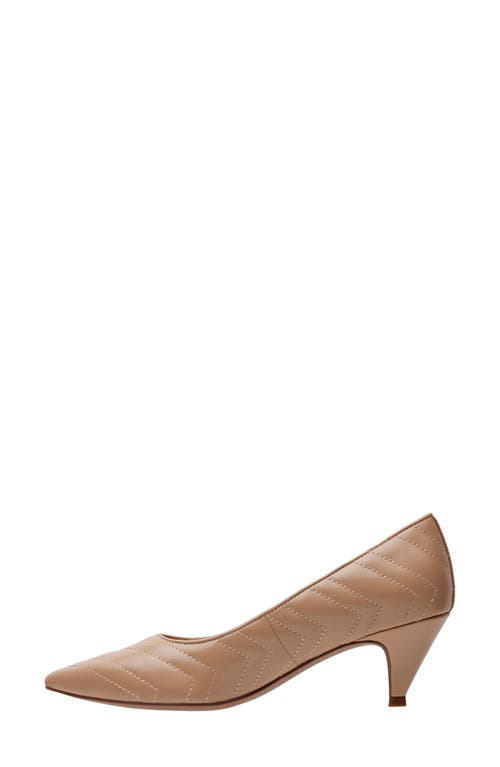 Linea Paolo Odie Pointed Toe Pump In Desert Sand