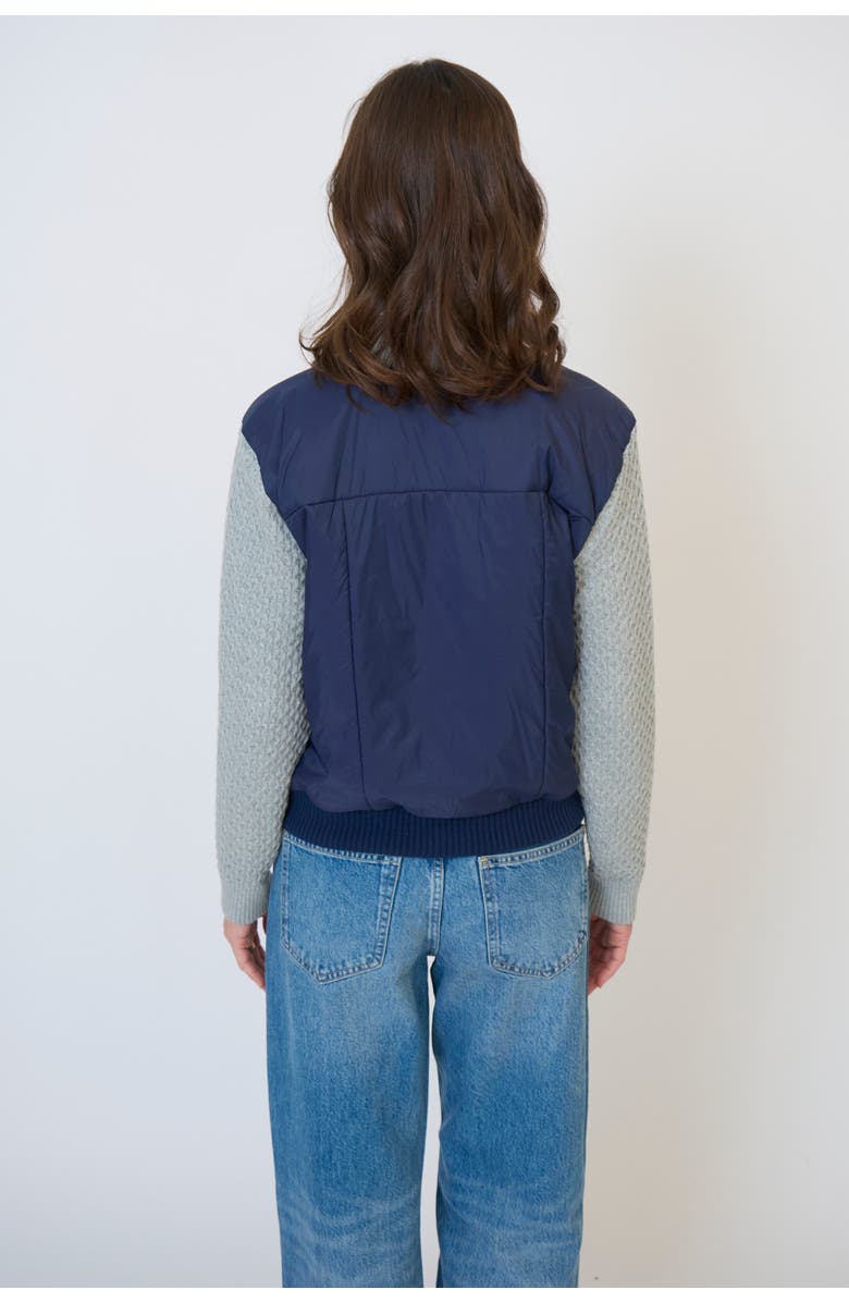 Central Park West Women's Brady Mixed Media Quilted Jacket, Alternate, color, 