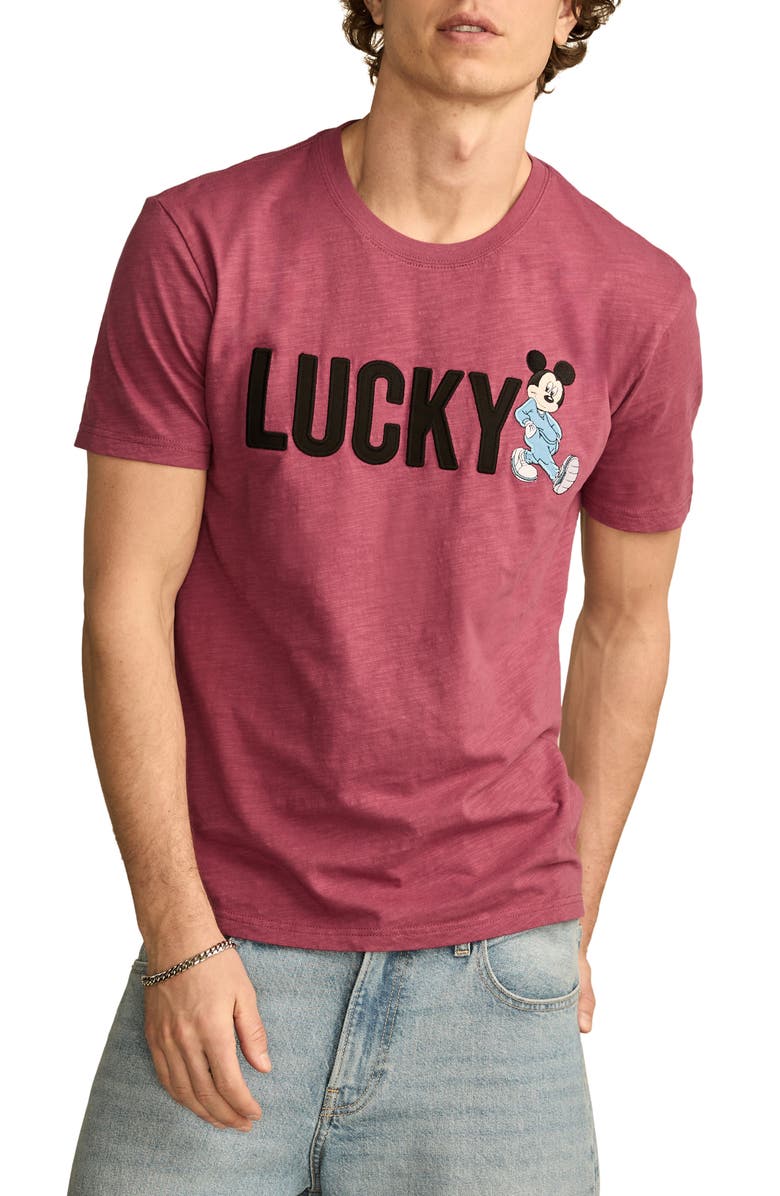 Lucky Brand x Disney Mickey & Friends Lucky T-Shirt, Main, color, 
