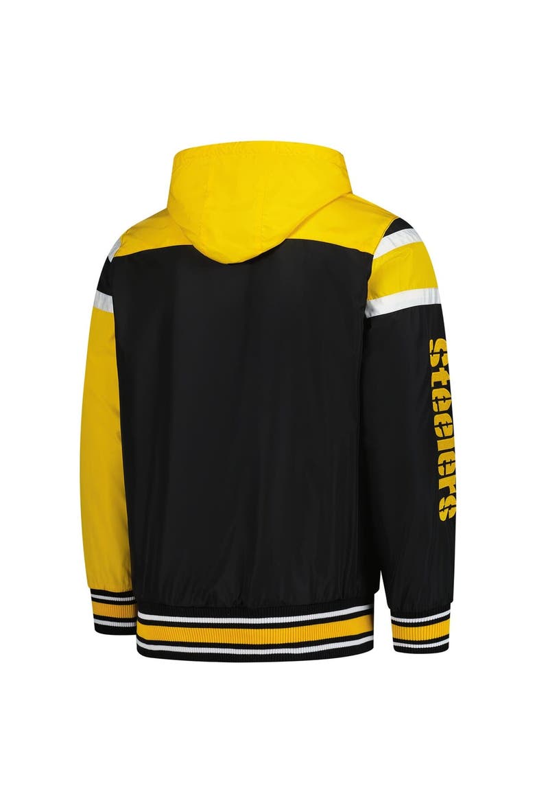 Men's G-III Sports by Carl Banks Black/Gray Pittsburgh Steelers Extreme Full Back Reversible Hoodie Full-Zip Jacket, Alternate, color, Black