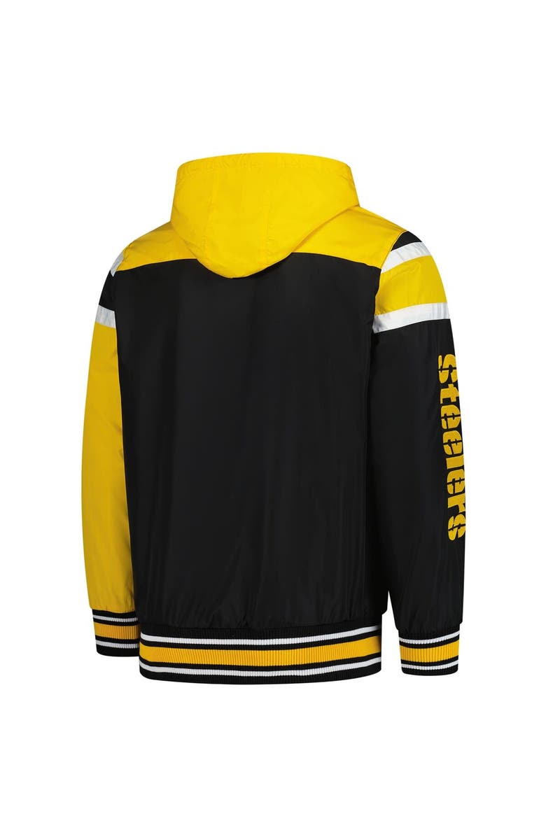 G-III SPORTS BY CARL BANKS Men's G-III Sports by Carl Banks Black/Gray Pittsburgh Steelers Extreme Full Back Reversible Hoodie Full-Zip Jacket, Alternate, color, Black