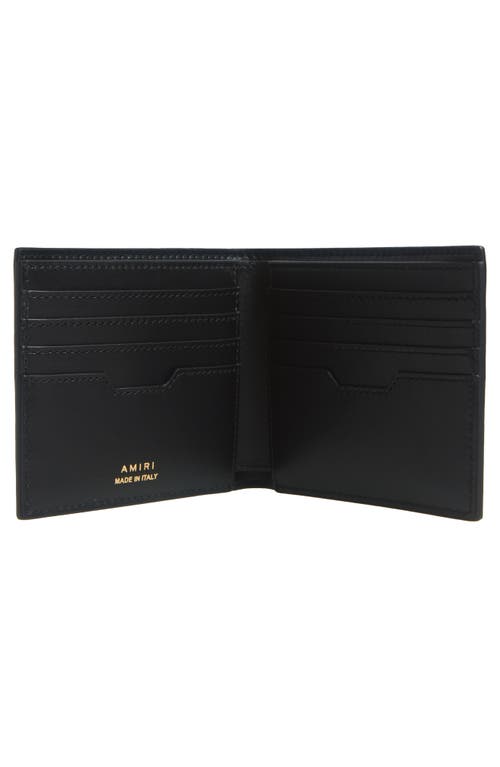 Amiri Ma Quad Leather Bifold Wallet In Black