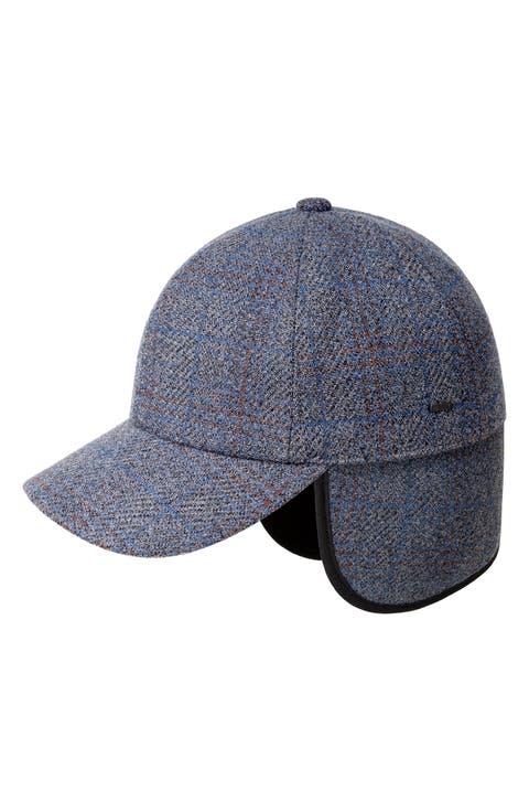 Nesbit Plaid Baseball Cap with Convertible Earflaps