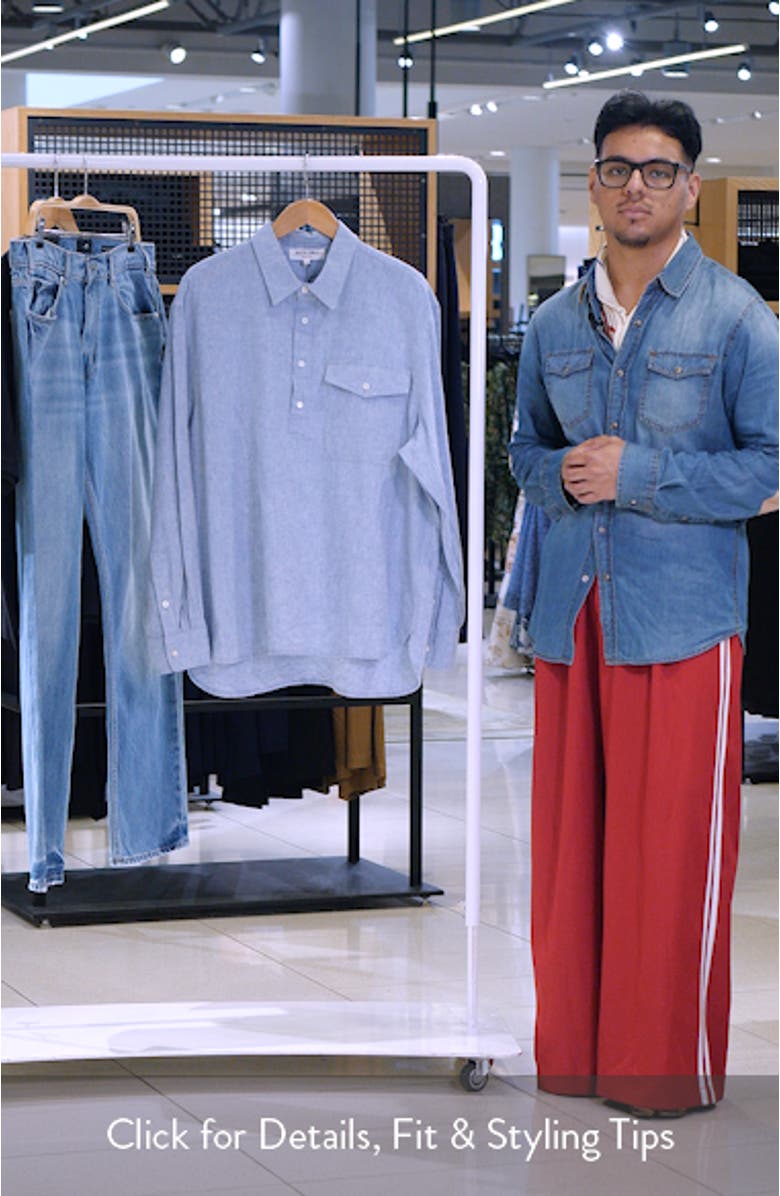 Carter Linen & Cotton Popover Shirt, sales video thumbnail