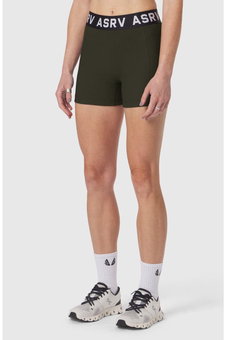 Lycra Ribbed Short, Alternate, color, Olive