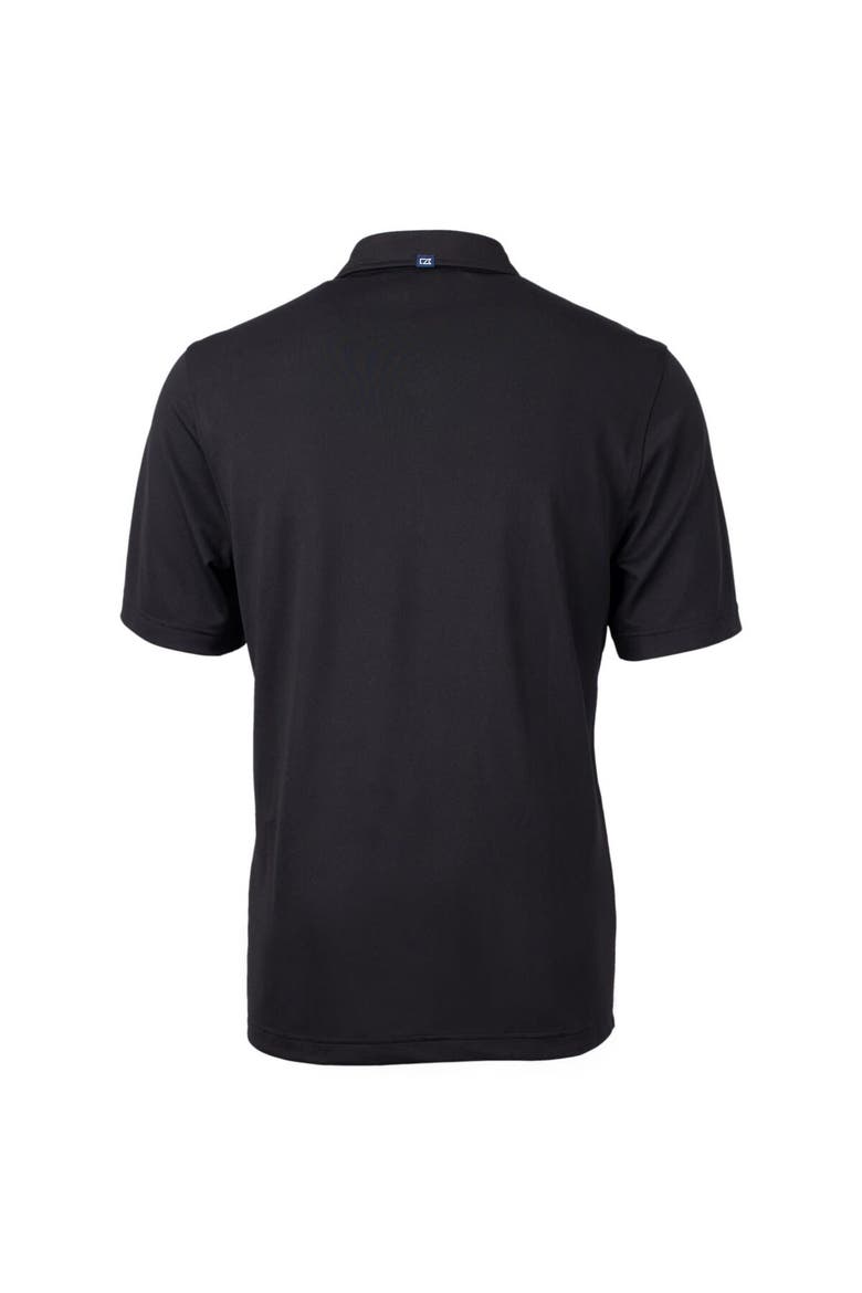 Men's Cutter & Buck  Black Ivy League Virtue Eco Pique Recycled Polo, Alternate, color, Black