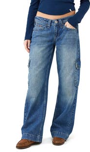 BDG Urban Outfitters Kayla Low Rise Wide Leg Cargo Jeans