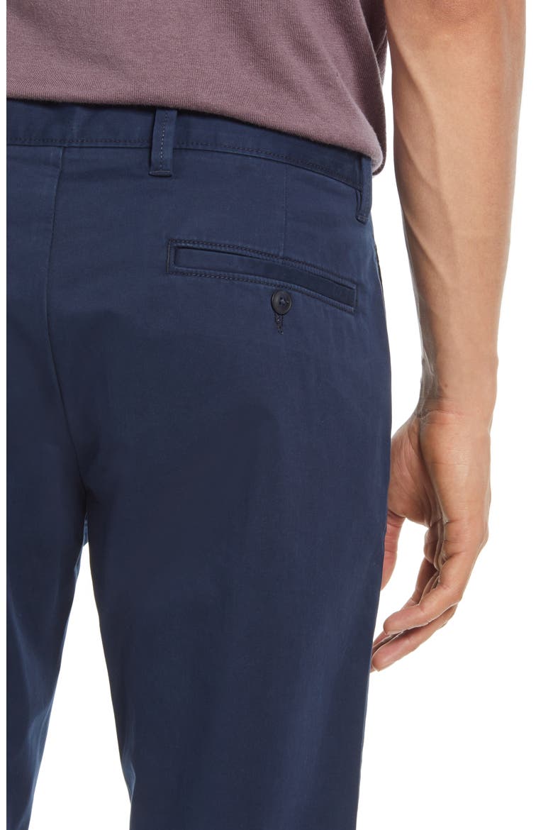Skinny Fit Stretch Chino Pants, Alternate, color, NAVY ECLIPSE