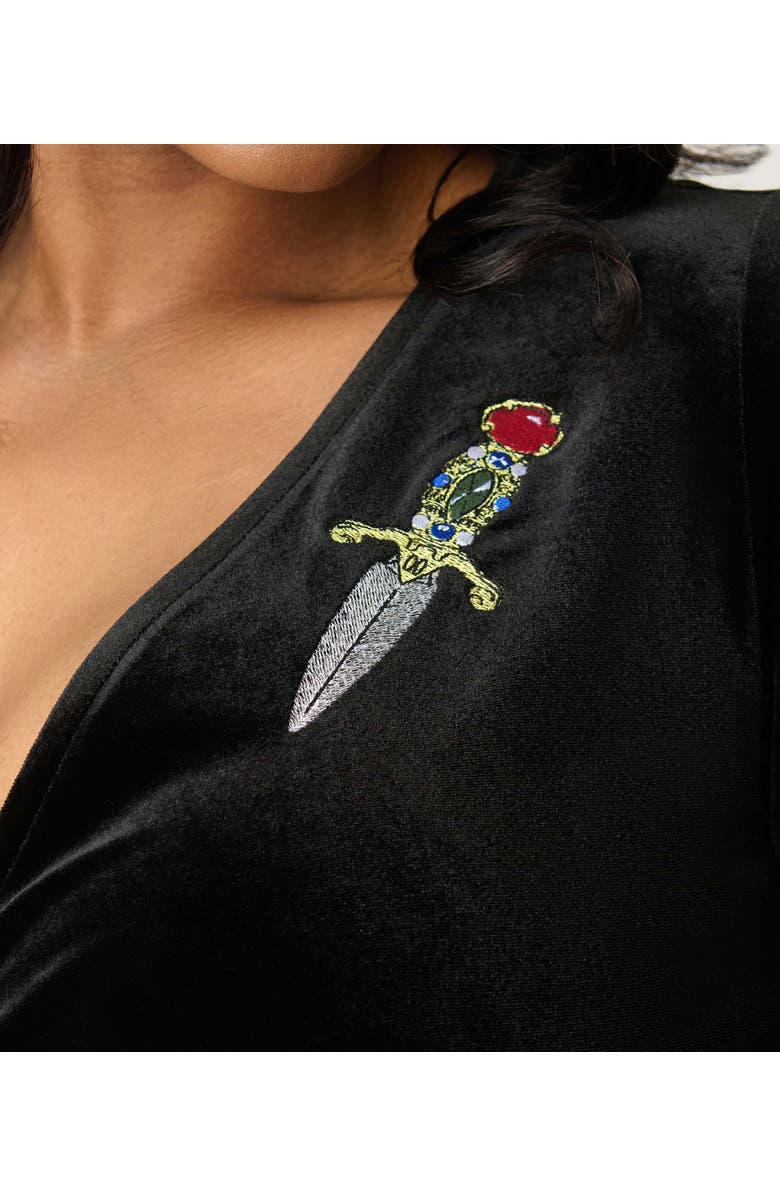 Unique Vintage Plus Size Maxi Dress, Alternate, color, Black