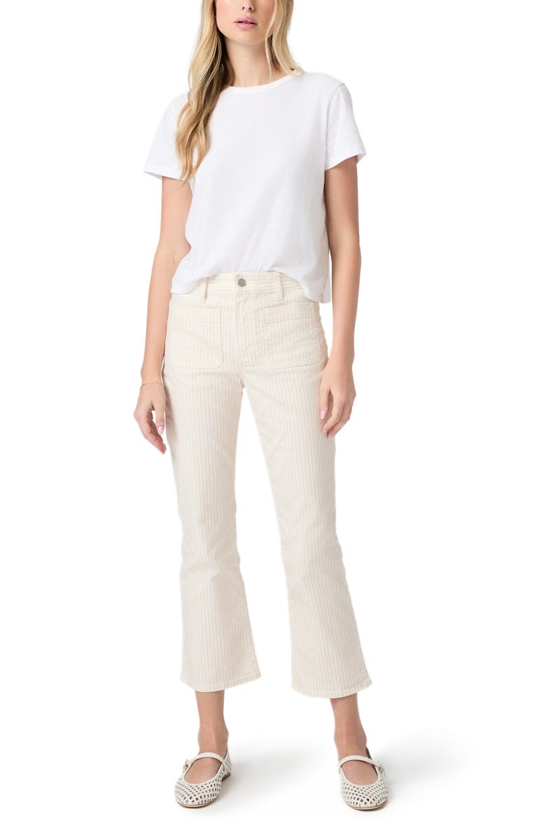 PAIGE Mason Crop Bootcut Jeans, Alternate, color, Tonal Stripe