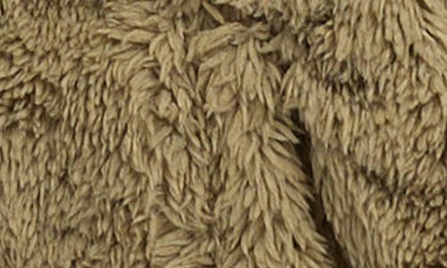 Eddie Bauer Plush Faux Fur Hooded Zip Jacket In Brown