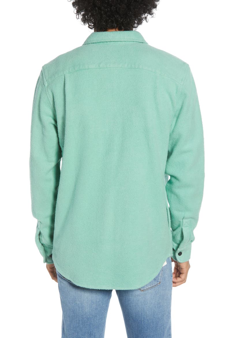 Outpost Button-Up Chunky Flannel Shirt, Alternate, color, SAGE
