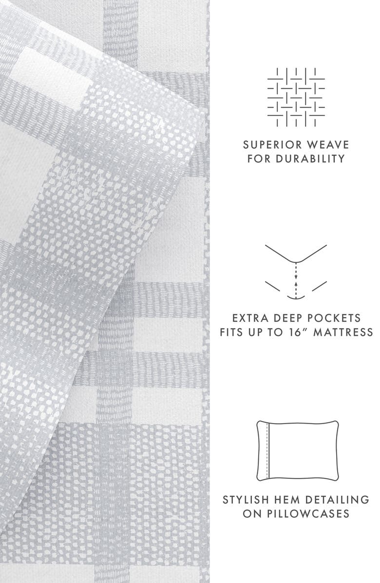 HOMESPUN Premium Woven 4-Piece Flannel Bed Sheet Set, Alternate, color, Light Blue