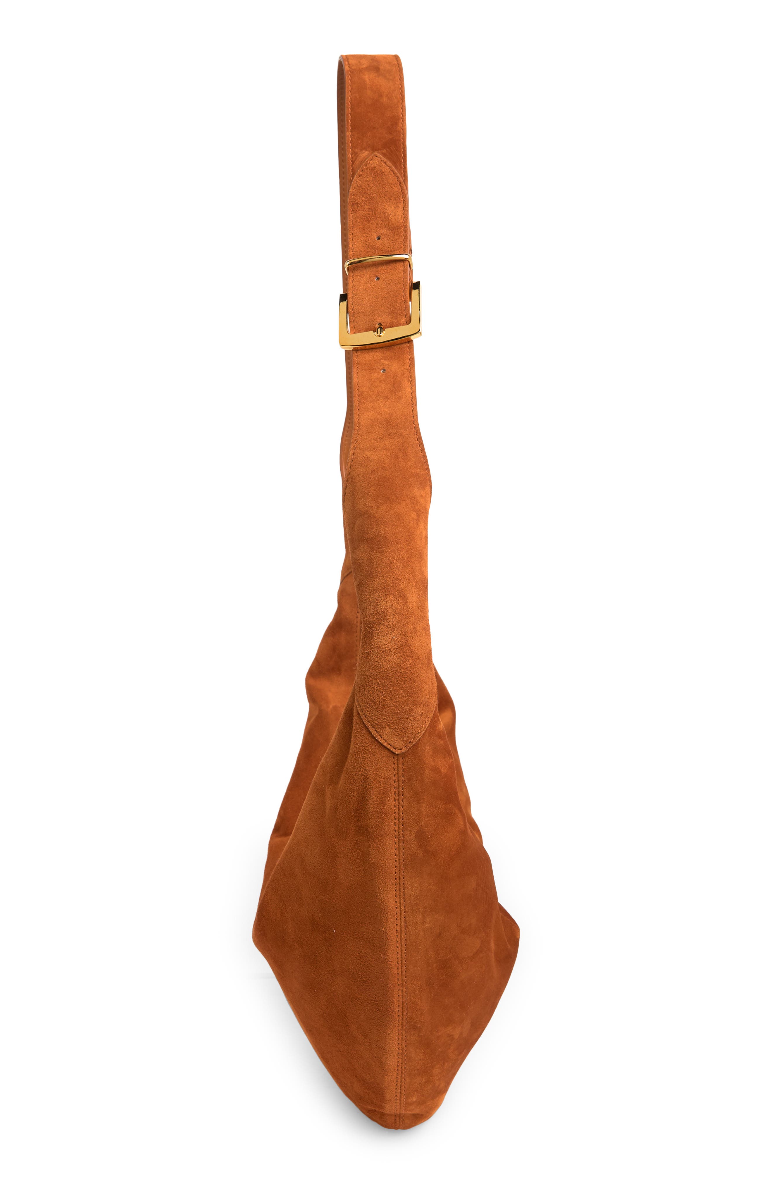 Khaite August Suede Hobo Bag, Alternate, color, 
