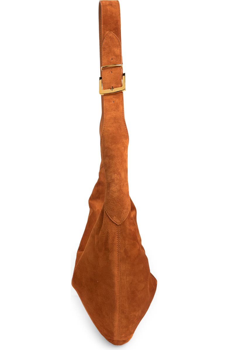 Khaite August Suede Hobo Bag, Alternate, color,