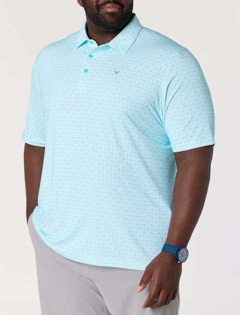 Big & Tall Foulard Print Golf Polo Shirt