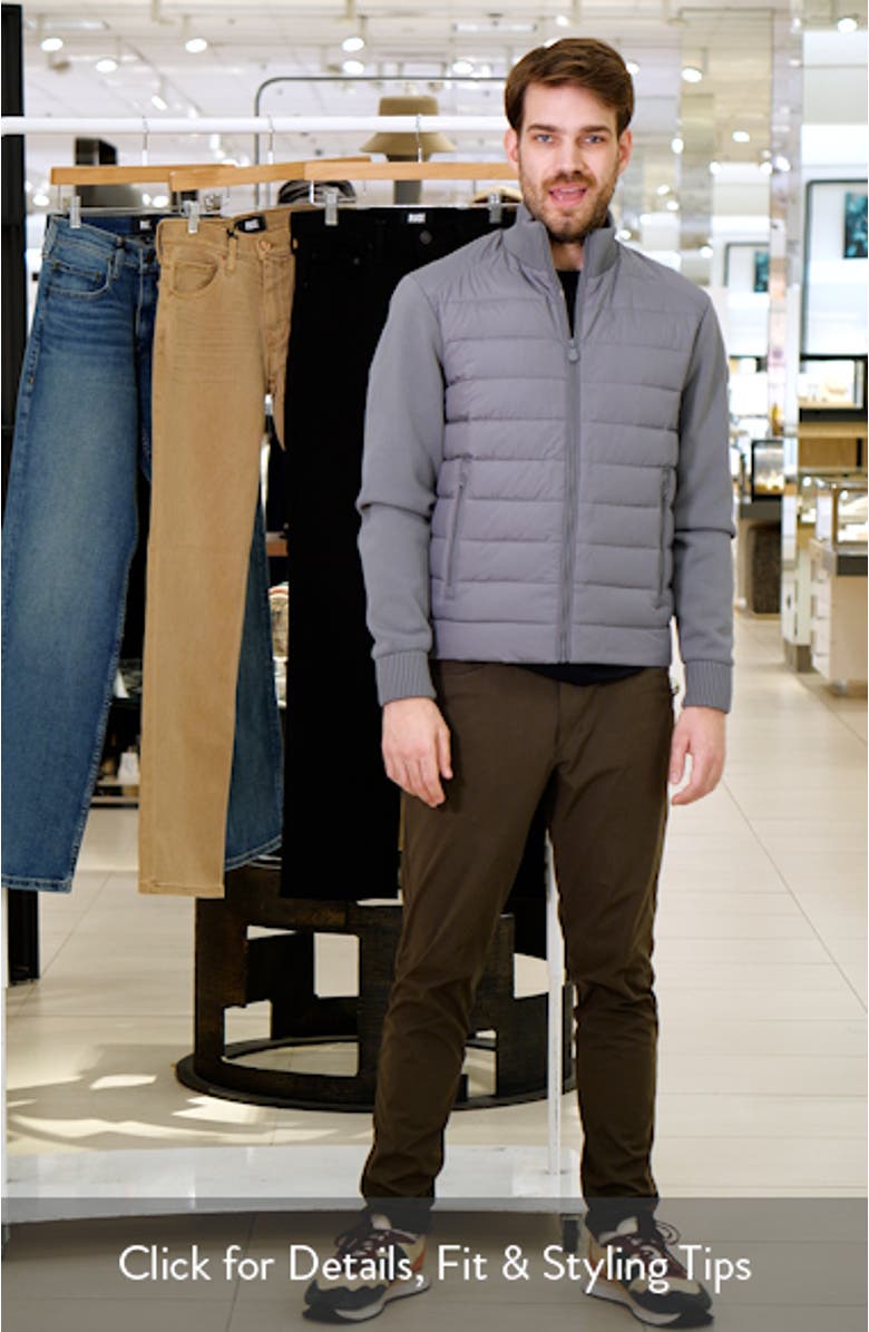 Sedum Water Repellent Mixed Media Jacket, sales video thumbnail