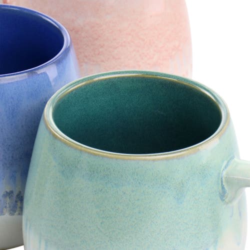 Gibson Home Avery Creek 4 Piece 19.1oz Stoneware Mug Set In Multi