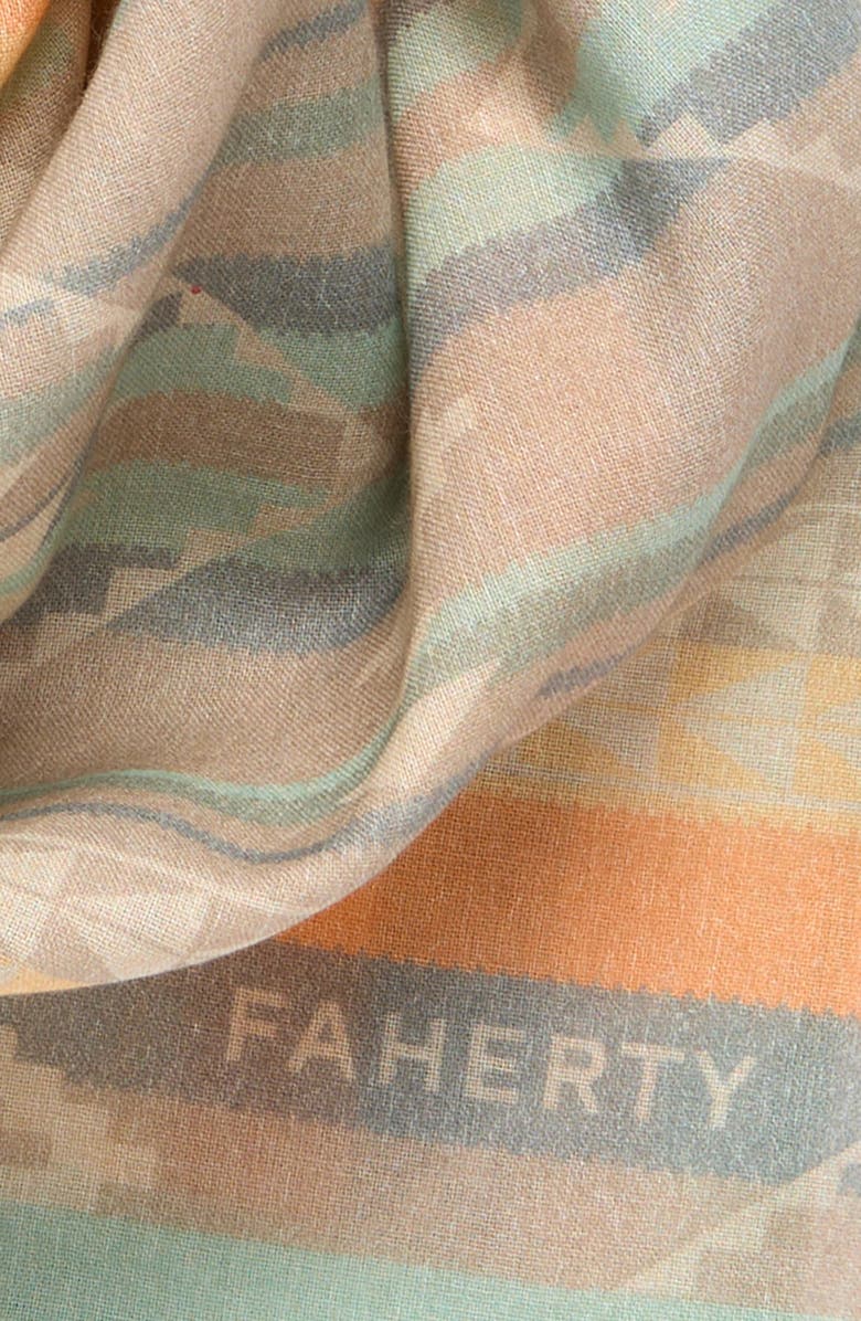 Faherty Dusk Star Organic Cotton Bandana, Alternate, color, Dusk