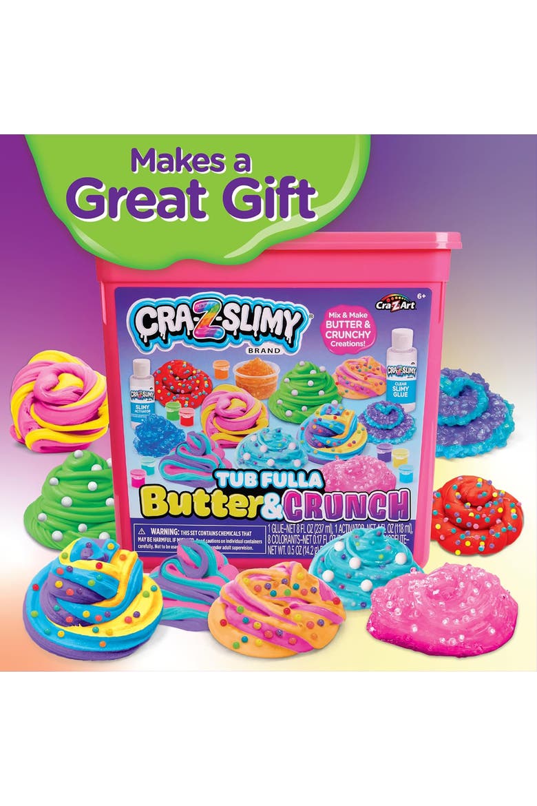 Cra Z Slimy Tub Fulla Butter & Crunch Diy Slime Kit, Kids 6+