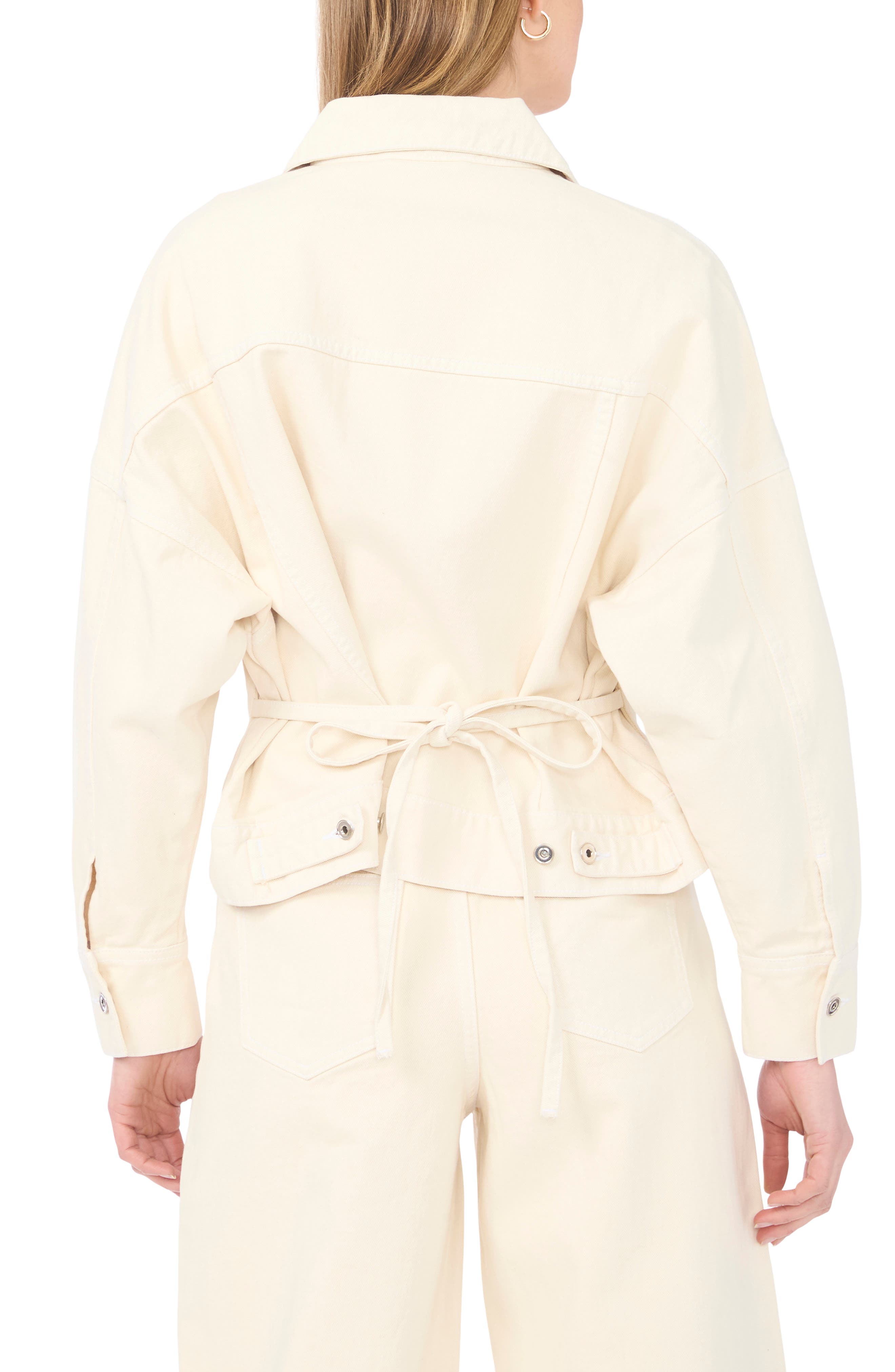 Back Tie Denim Jacket - image 2