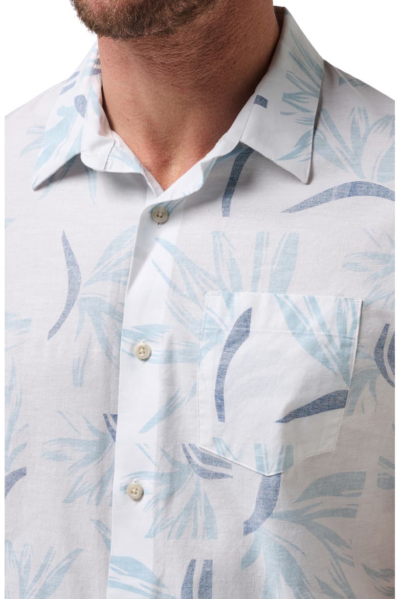 The Thick Of It Short Sleeve Button-Up Shirt, Alternate, color, WHITE NAVY