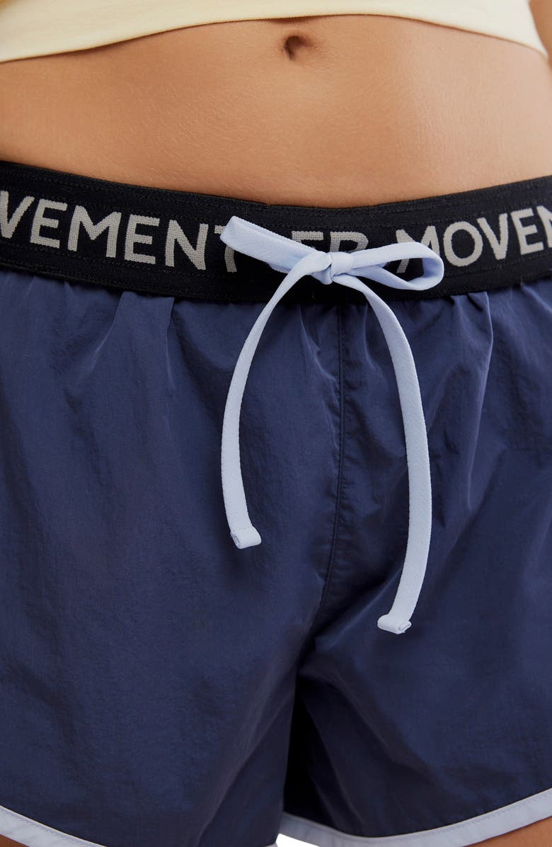 Free People FP Movement Now or Never Run Shorts, Alternate, color, Midnight Navy