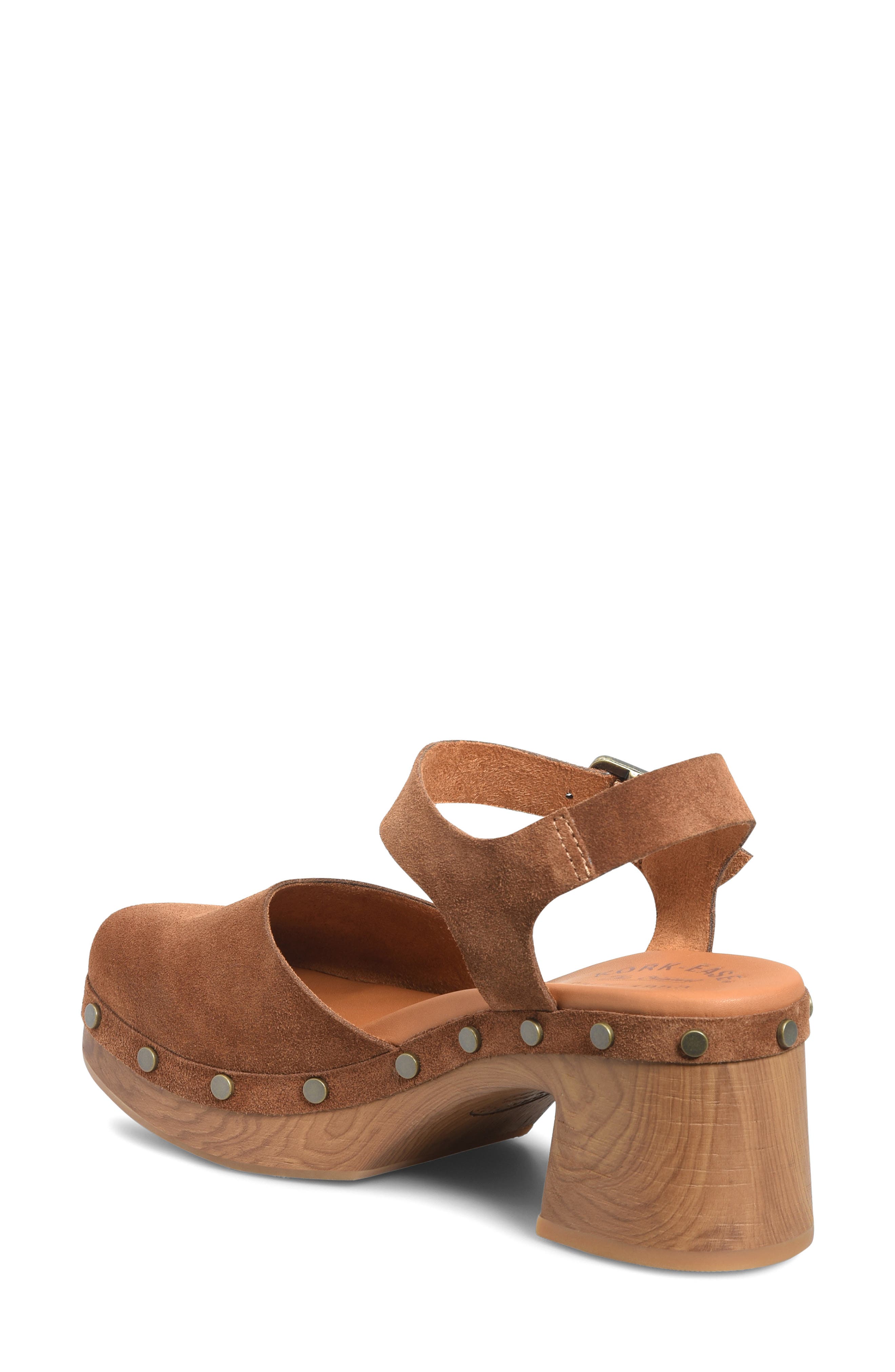 Kork-Ease<sup>®</sup> Tribecca Ankle Strap Platform Clog, Alternate, color, Tan Suede