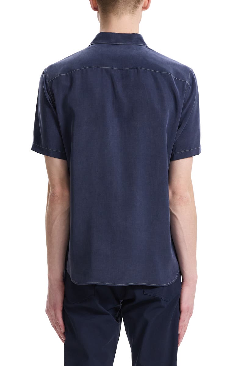 Theory Irving Short Sleeve Lyocell Button-Up Shirt, Alternate, color,