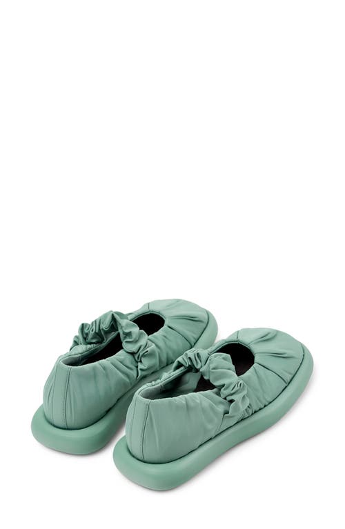 Camper Onda Mary Jane Flat In Medium Green