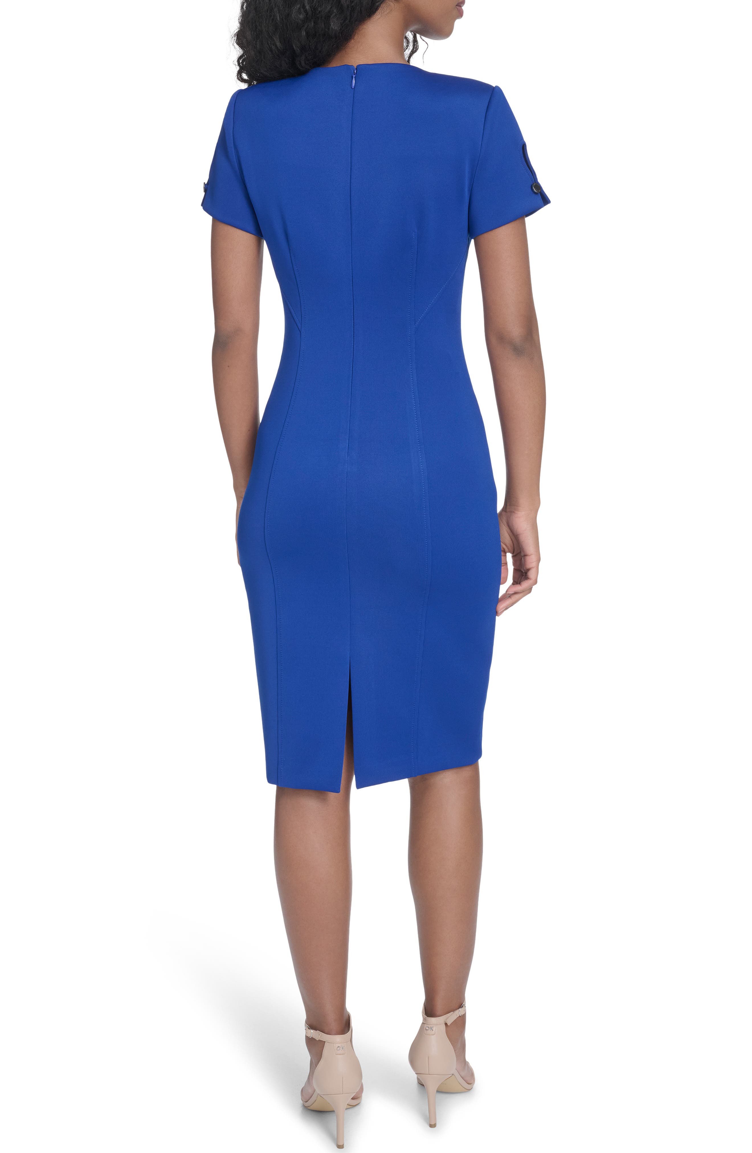 Short Sleeve Sheath Dress - image 4