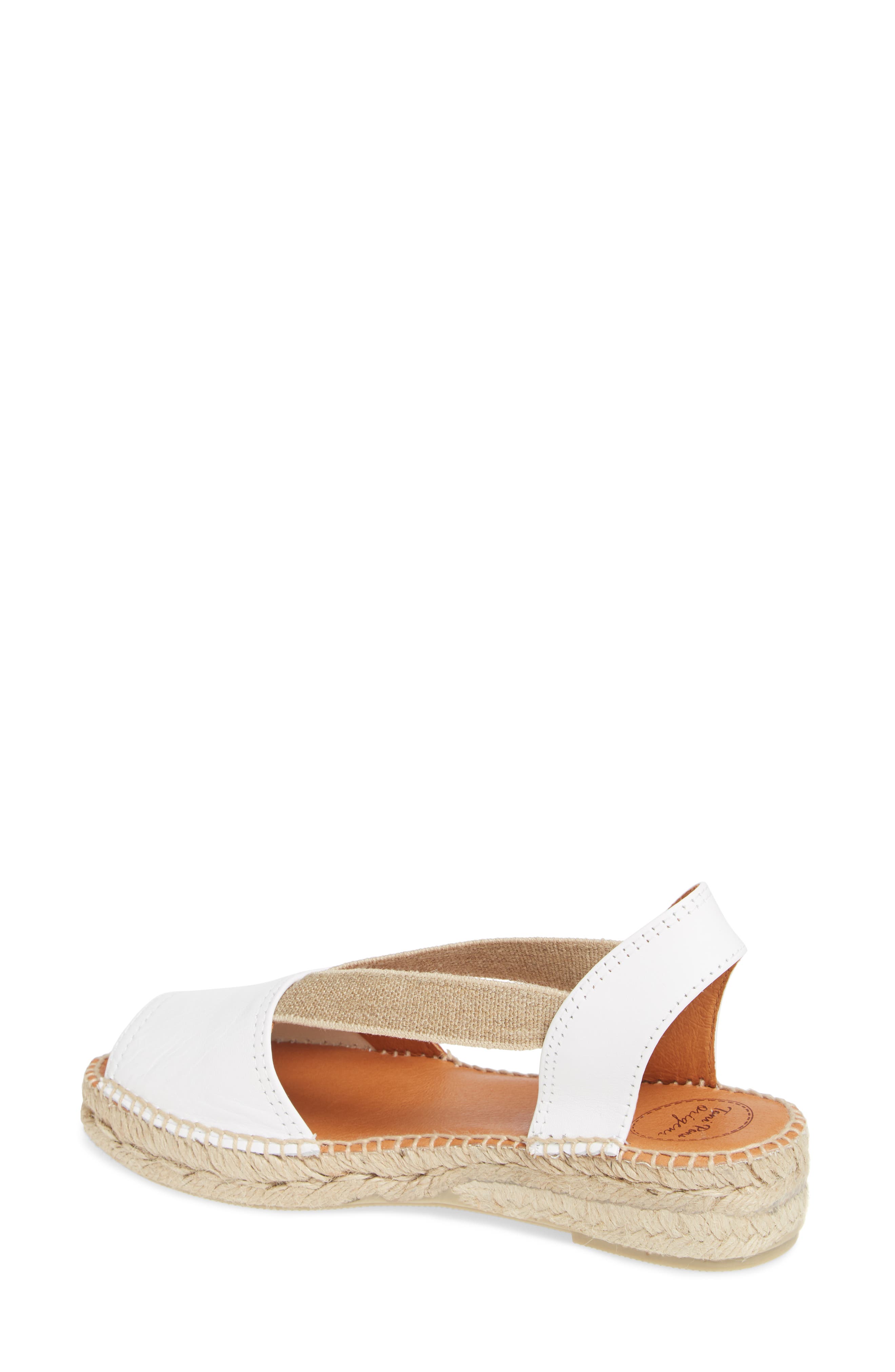 Etna Espadrille Sandal, Alternate, color, WHITE LEATHER