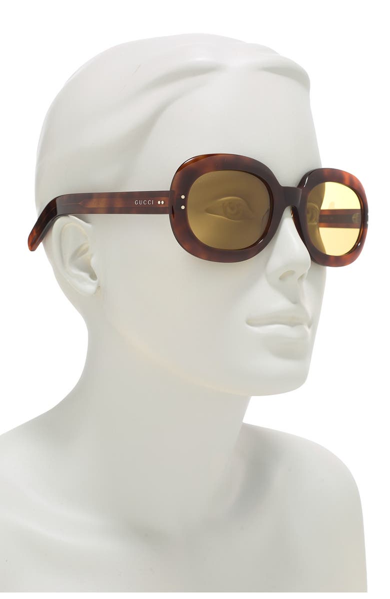 Gucci 56mm Oval Sunglasses, Alternate, color,