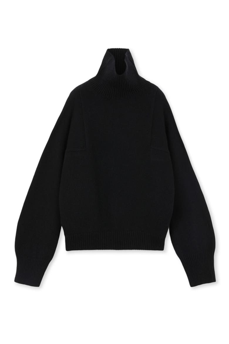 Lucy High Neck Sweater, Main, color, Black