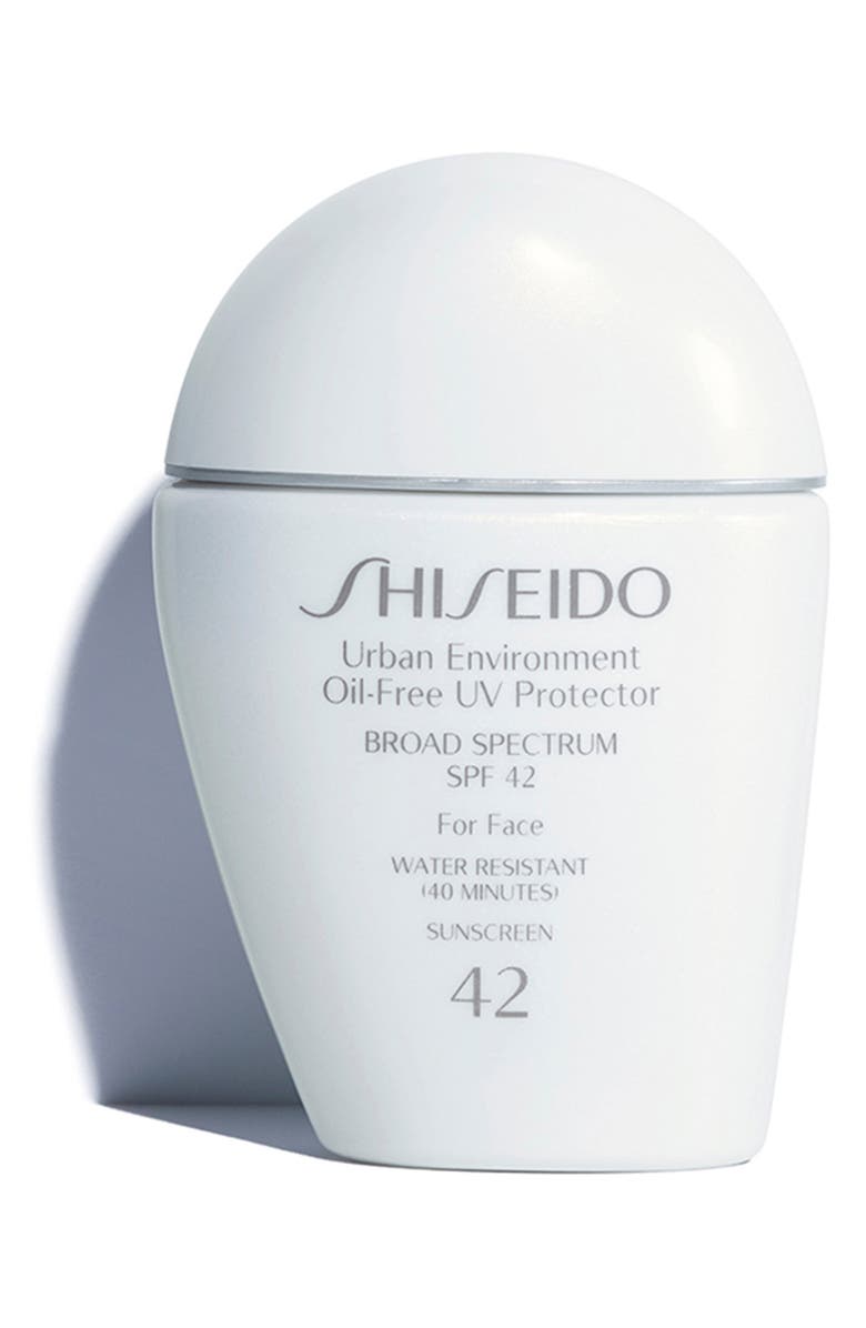 Shiseido Urban Environment Oil-Free UV Protector Broad Spectrum Face Sunscreen Lotion SPF 42, Main, color,