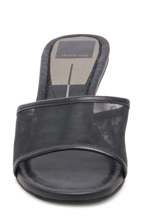 Dolce Vita Meeza Womens Solid Mesh Heels In Onyx Mesh